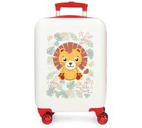 Roll Road Happy - Valise Enfant Rigide en ABS avec Fermeture à Combinaison Latérale, 4 Roues, Bagage à Main. Fabriquée en ABS, Un matériau Rigide et léger.