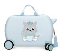 Roll Road Happy Valise Rigide pour Enfant avec Fermeture à Combinaison latérale 4 Roues Bagage à Main fabriquée en ABS, Un matériau Rigide et léger., Chat, Talla única, Valise pour Enfant