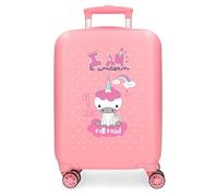 Roll Road I, Rose, 33x50x20 cms, Valise Licorne