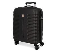 Roll Road Valise Trolley Cabine India – Rigide ABS Noir 40x55x20 cm 37L Serrure 4 roues doubles