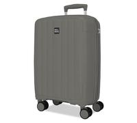 Joumma Roll Road Acadia Valise Cabine Anthracite 35x55x22 cm Rigide Polypropylène Cadenas à Combinaison Intégré 38L 2.6kg 4 Doubles Roues Extensible Bagage à Main