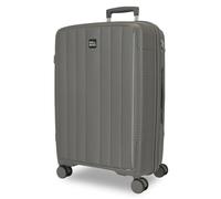 Joumma Roll Road Acadia Valise Moyenne Anthracite 45x65x25 cm Rigide Polypropylène Cadenas à Combinaison Intégré 67L 3.4kg 4 Doubles Roues