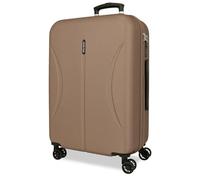 ROLL ROAD Joumma Formentera Champagne Valise Moyenne 46x65x24 cm Rigide ABS Cadenas à Combinaison Intégré 56L 3.45kg 4 Doubles Roues