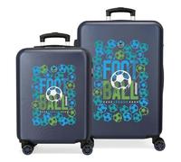 ROLL ROAD Joumma GOL La Valise Rigide pour Enfants Gol avec Serrure à Combinaison latérale et 4 Roues est fabriquée en ABS, Un matériau Rigide et léger.