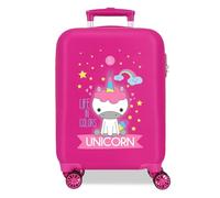 Roll Road Little me Unicorn Valise de Cabine Rose 33 x 50 x 20 cm Rigide ABS Fermeture à Combinaison latérale 28,4 L 2 kg 4 Roues Doubles Bagage Main, Rose, Valise Cabine