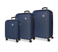 Roll Road Menorca Ensemble de valises Marines rigides en ABS avec Fermeture à Combinaison intégrée 188L 10,35 kg 4 Roues Doubles Extensible Bagage à Main 52 x 75 x 27 cm