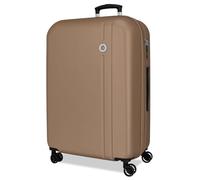 Roll Road Menorca Grande Valise Champagne 52 x 75 x 27 cm Rigide ABS Fermeture à Combinaison intégrée 97L 4,3 kg 4 Roues Doubles Extensible