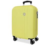 Roll Road Menorca Jaune Valise Cabine 38x55x20 cm Rigide ABS Serrure à Combinaison Intégrée 35L 2.6kg 4 Doubles Roues Extensible Bagage à Main