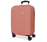 ROLL ROAD Menorca Nude Valise Cabine 38x55x20 cm Rigide ABS Serrure à Combinaison Intégrée 35L 2.6kg 4 Doubles Roues Extensible Bagage à Main