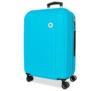 Roll Road Menorca Valise Moyenne Vert Turquoise 46x65x24 cm Rigide ABS Serrure à Combinaison Intégrée 56L 3.45kg 4 Doubles Roues Extensible