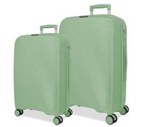 Roll Road Orbit Jeu de valises Vertes 54/64 cm Rigide 5,6 kg Fermeture TSA Polypropylène 5,6 kg 94,2 L Bagage à Main, Vert, Talla única, Jeu de valises