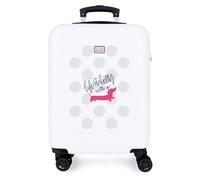 Joumma Roll Road Teckel Valise de Cabine Multicolore 38 x 55 x 20 cm Rigide 2 kg Fermeture à Combinaison latérale ABS 2 kg 35 L Bagage à Main, Multicolore, Talla única, Valise Cabine