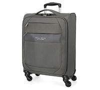 Roll Road Royce Valise Trolley Cabine Gris 40x55x20 cms Souple Polyester Serrure à combinaison 39L 2,1Kgs 4 roues Bagage à main