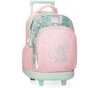 Roll Road Spring is Here Valise de Cabine, Valise pour Enfant, fabriquée en ABS, Un matériau résistant et léger, Rose, Mochila ruedas, Sac à Dos à roulettes