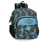 Roll Road Soccer Sac à dos préscolaire en polyester Noir 23 x 28 x 10 cm 6,44 l, Noir, Sac à dos préscolaire
