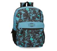 Roll Road Soccer Sac à dos scolaire adaptable à chariot Noir 32 x 42 x 16 cm Polyester 21,5 L, Noir, Sac à dos scolaire adaptable au chariot