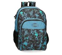 Roll Road Soccer Sac à dos scolaire adaptable à chariot noir 33 x 44 x 17 cm Polyester 24,68 L, Noir, Sac à dos scolaire adaptable au chariot