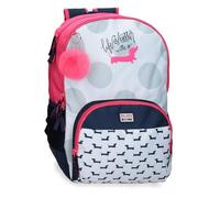 Roll Road Teckel Sac à dos pour enfant, sac à dos d'école, en polyester, poches latérales, larges bretelles réglables, poignée supérieure pour accrocher, avec étiquette nominative, système Magic Fix.