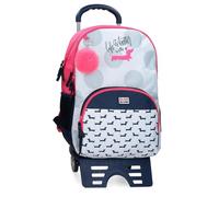 Roll Road Teckel Sac à dos scolaire avec chariot Multicolore 33 x 46 x 17 cm Polyester 24,68 L, multicolore, Talla única, Sac à dos scolaire avec chariot