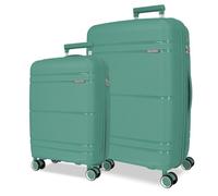 Roll Road Universe Jeu de valises Vertes 55/65 cm Rigide 5,6 kg Fermeture TSA Polypropylène 5,6 kg 102L Bagage à Main, Vert, Talla única, Jeu de valises