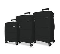 ROLL ROAD Universe Valise Cabine, Deux Compartiments, en polypropylène résistant et léger, 4 roulettes pivotantes, Serrure à Combinaison latérale, par Joumma Bags