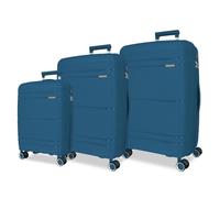 ROLL ROAD Universe Valise Cabine, Deux Compartiments, en polypropylène résistant et léger, 4 roulettes pivotantes, Serrure à Combinaison latérale, par Joumma Bags