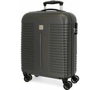 Roll Road India Valise Trolley Cabine Gris 40x55x20 cms Rigide ABS Serrure à combinaison 37L 2,5Kgs 4 roues doubles Bagage à main