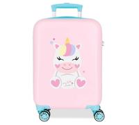 Roll Road Happy Pets Valise Cabine Rose 33 x 50 x 20 cm Rigide 2 kg Fermeture à Combinaison latérale ABS 2 kg 33 L Bagage à Main, Rose, Talla única, Valise Cabine