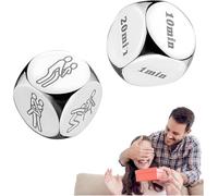 Roll The Dice Food Choice, Dés Décideur de Dés Alimentaires, Cadeaux de Saint-Valentin, Anniversaire de Date Nuit Cadeaux pour Couples (Pose et Temps)