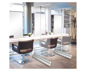 Roll Up Bannière Transparent, Présentoirs enroulables à double écran de protection for cafés, magasins de détail, réceptionnistes