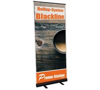 Roll Up Blackline - Écran rollup - Bannière avec impression incluse - En aluminium - Avec sac de transport - 100 cm x 200 cm