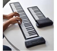 Mikamax Roll Up Keyboard - Clavier Pliable - Piano Portatif - Piano Enroulable - Avec Sac de Voyage - 61 Touches - 16 Tonalités Instrumentales
