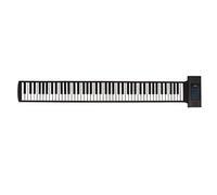 Roll Up Piano, Piano électronique Portable 88 Touches, Clavier Souple Bluetooth à Deux Haut-parleurs, Pliable Clavier de Piano de Musique Numérique électronique éducatif pour(le noir)