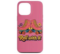 Roll with It Classic Roller Skate Attitude Coque pour iPhone 13 Pro Max