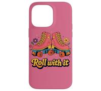 Roll with It Classic Roller Skate Attitude Coque pour iPhone 14 Pro Max