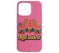 Roll with It Classic Roller Skate Attitude Coque pour iPhone 15 Pro Max