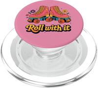 Roll with It Classic Roller Skate Attitude PopSockets PopGrip pour MagSafe