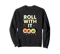 Roll with It Funny Maki Sushi Lover Sweatshirt