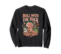 Roll with The Rock Sushi Fan Japanese Music Lover Food Humour Sweatshirt