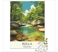 Rolla Missouri Puzzle 1000 pièces | puzzle pour un premier rendez vous une activité détendue et amusante pour faire connaissance ensemble à la maison38x52cm