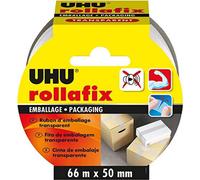 Rollafix-Ruban Adhésif D'emballage Transparent,66mx50 Mm