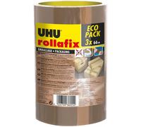 Rollafix-Rubans Adhésif D'emballage Brun,Lot De 3 Rubans 66mx50mm