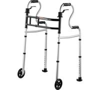 VEVOR Déambulateur pliable 3 en 1 aluminium avec hauteur et largeur réglables