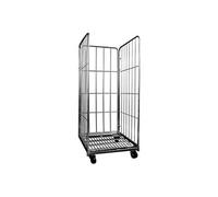 ROLLCONTAINER AVEC BASE METALLIQUE - - - Inox 600x740x1520mm