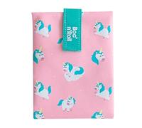 Roll'eat ® - Boc'n'Roll Mr. Wonderful Sac à sandwich réutilisable et écologique sans BPA, Unicorn