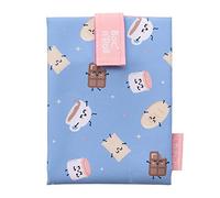 Roll'eat Mr. Wonderful Boc'n'Roll Sac à goûter réutilisable sans BPA Sac en tissu Chocolat