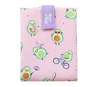 Roll'eat ® | Sac à goûter Mr. Wonderful Porte-sandwichs avec emballage réutilisable, porte-nourriture écologique sans BPA, sac en tissu, couleur Avocado - Boc'n'Roll