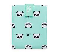 Roll'eat ® | Sac collation, porte-collations avec emballage réutilisable, porte-nourriture écologique sans BPA, sac en tissu, couleur Panda - Boc'n'Roll Animals
