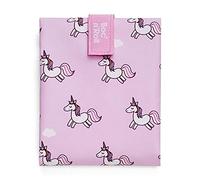 Roll'eat ® | Sac collation, porte-collations avec emballage réutilisable, porte-nourriture écologique sans BPA, sac en tissu, couleur licorne - Boc'n'Roll Animals