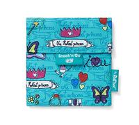 Roll'eat ® - Snack'n'Go Kids | Sac à Collation et à Sandwich pour Enfants, Réutilisable et Écologique sans BPA, Princesse Vert